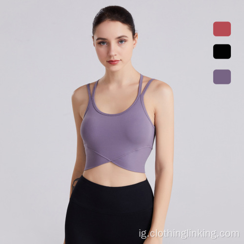 Womens yoga bras yoga mgbatị egwuregwu egwuregwu